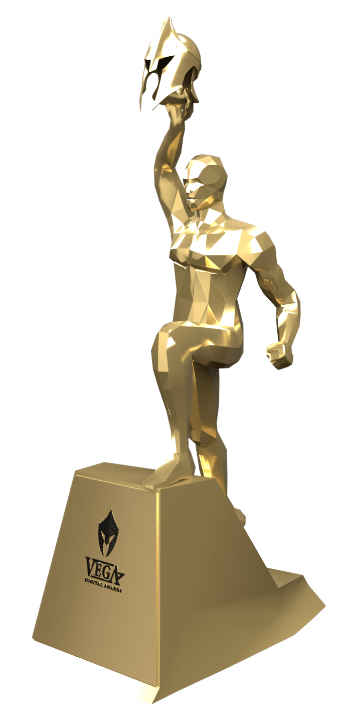 Vega Digital Awards statuette