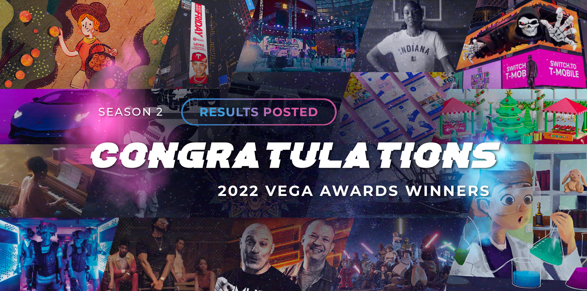 2022 Vega Digital Awards S1 Winners,  Website Awards Winners
