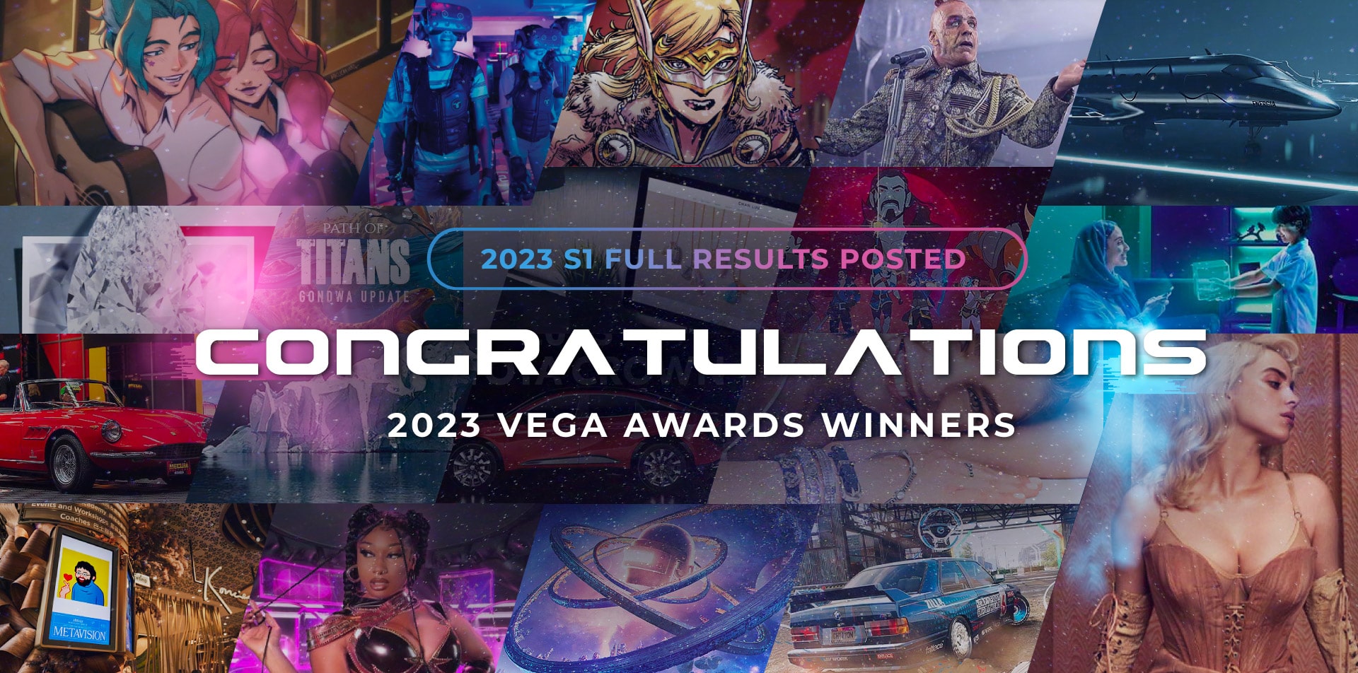 2023 Vega Digital Awards S1 Winners,  Website Awards Winners