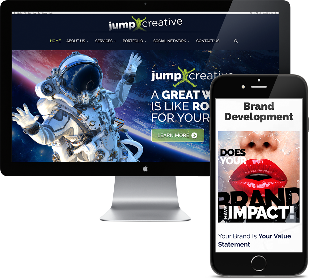 Vega Digital Awards Winner - Jump Creative Website