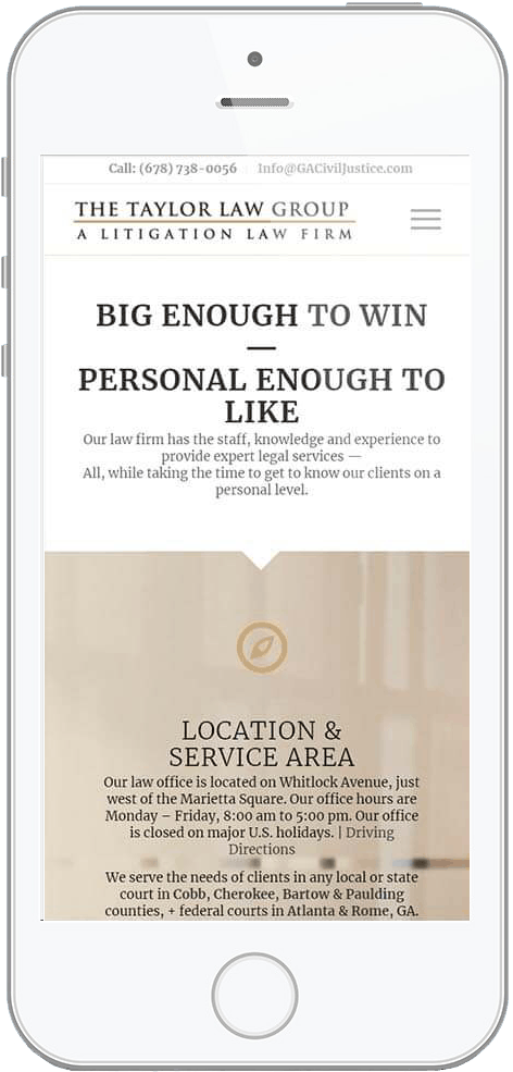 Vega Digital Awards Winner - Law Firm Website