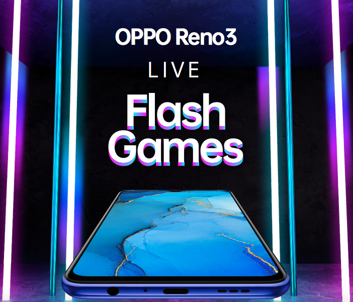 Vega Digital Awards Winner - The OPPO Reno3 Live Flash Games, SVEN
