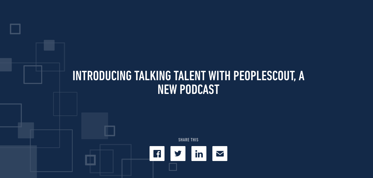 Vega Digital Awards Winner - PeopleScout Talking Talent Podcast 