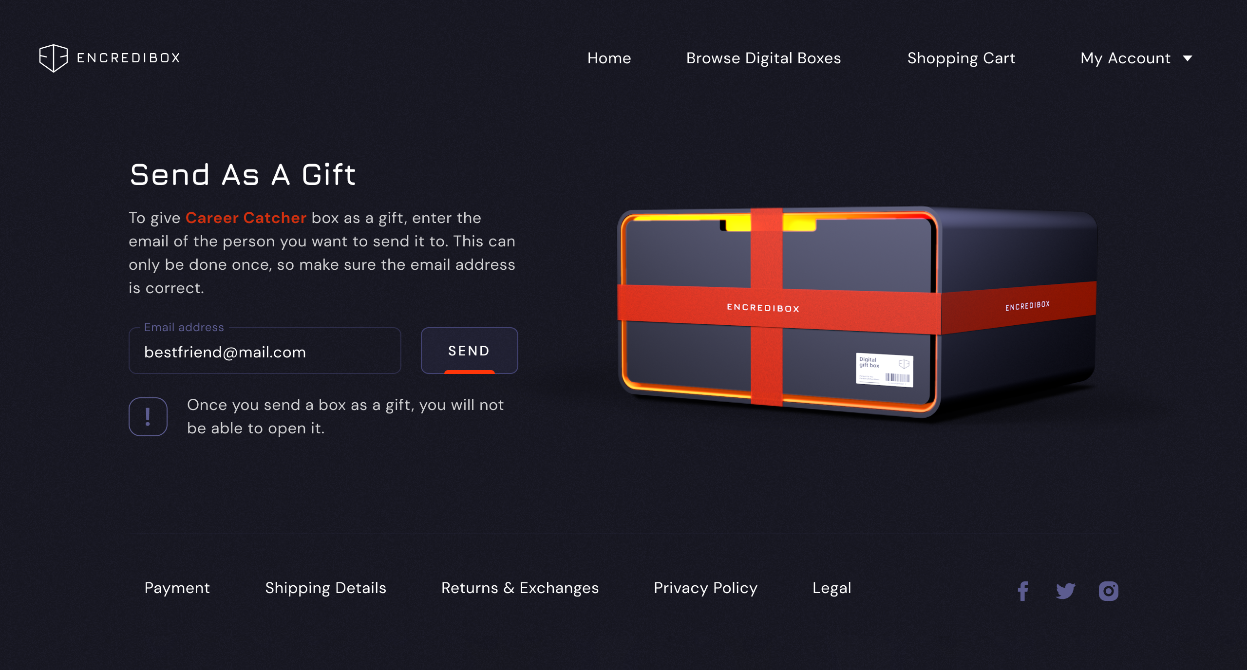 Vega Digital Awards Winner - Encredibox: Digital Gift Boxes