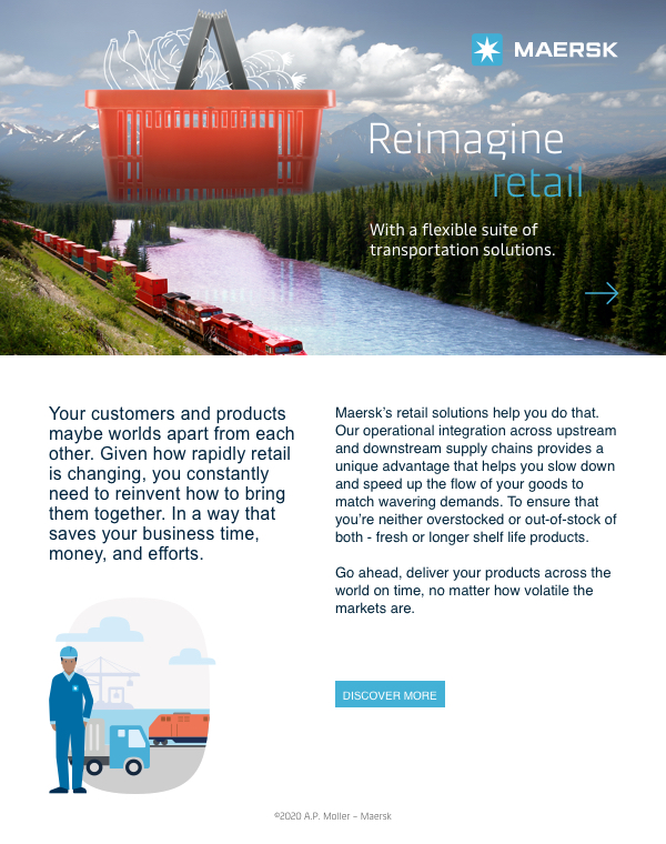 Vega Digital Awards Winner - Reimagine Retail, A.P Moller Maersk 