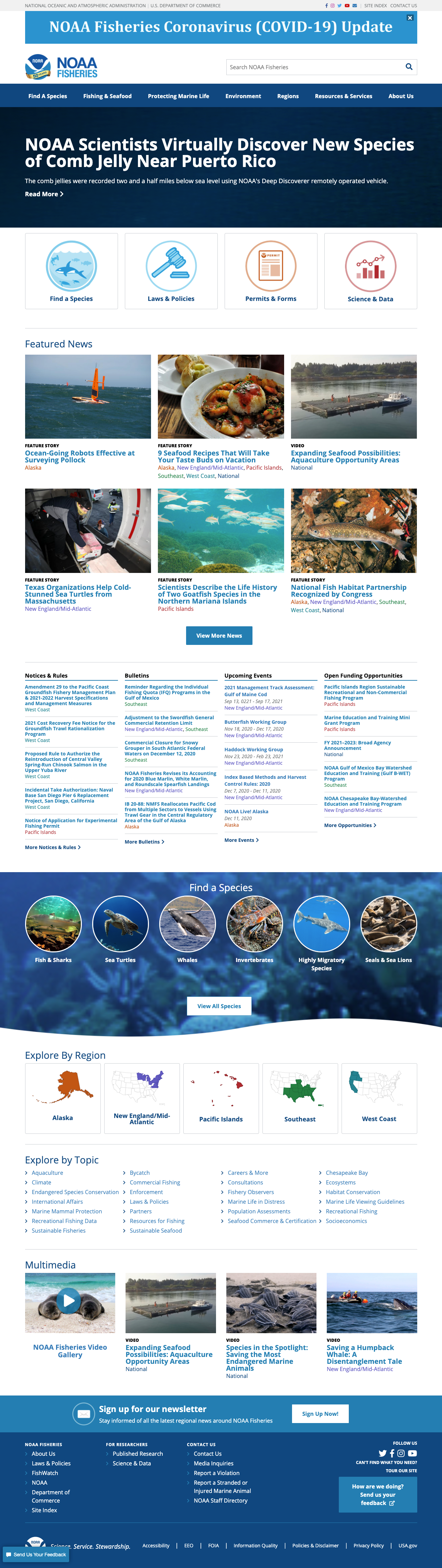 Vega Digital Awards Winner - NOAA Fisheries