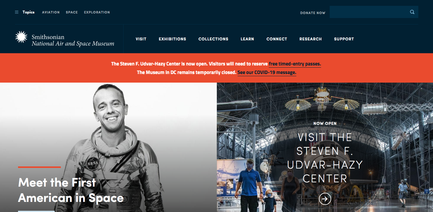 Vega Digital Awards Winner - National Air & Space Museum, Forum One