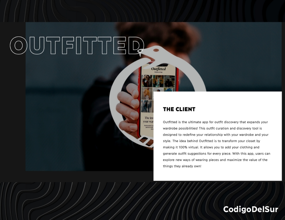 Vega Digital Awards Winner - Outfitted - The ultimate outfit discovery app!, Codigodelsur
