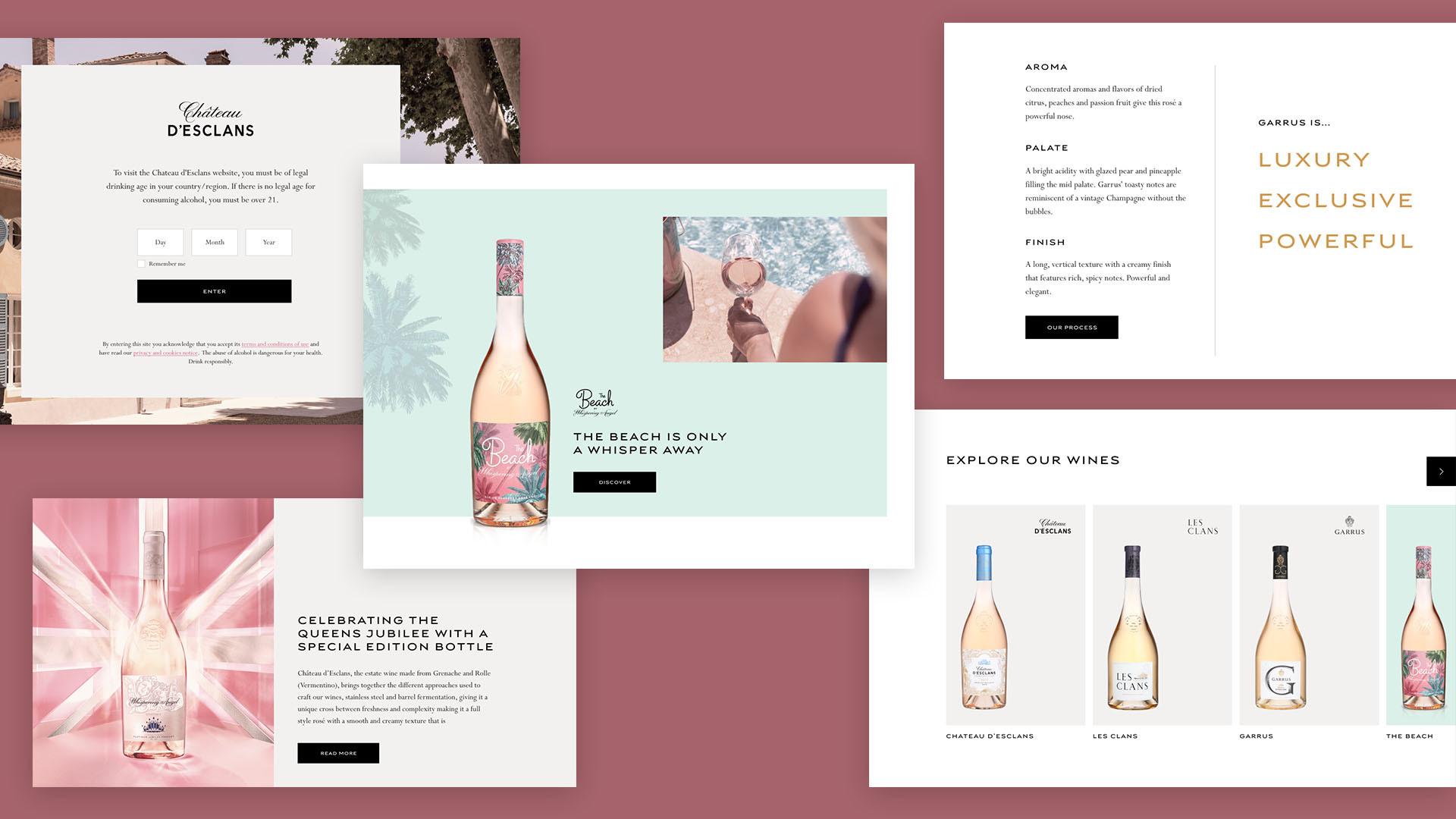 Vega Digital Awards Winner - Sparkling new website for LVMH wine brand Chateâu d’Esclans , Candyspace