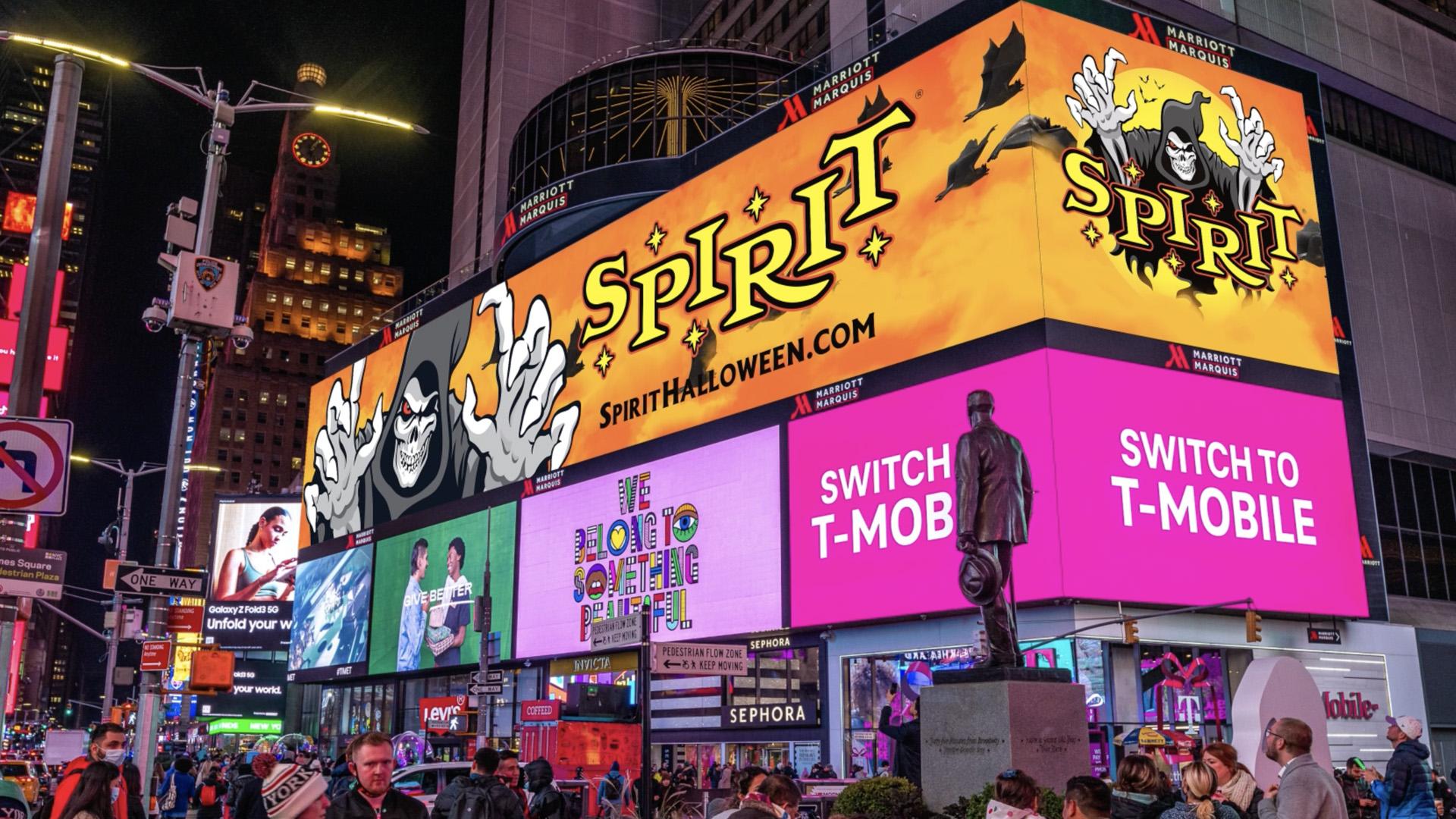 Vega Digital Awards Winner - Spirit Halloween Times Square Halloween Billboard, Groove Jones