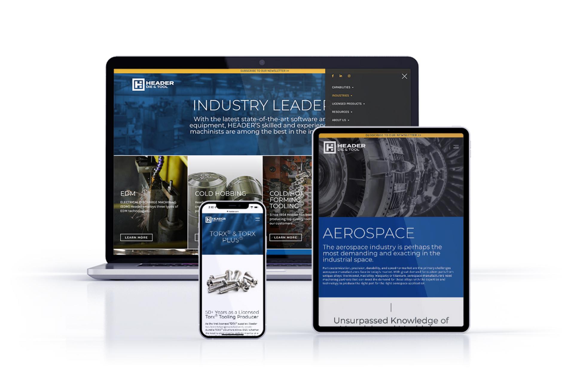 Vega Digital Awards Winner - A Modern Manufacturing Website Designed to Drive Business, Trekk