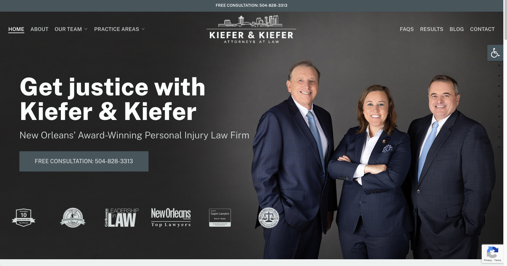 Vega Digital Awards Winner - Kiefer & Kiefer Attorneys at Law, Conversations, LLC