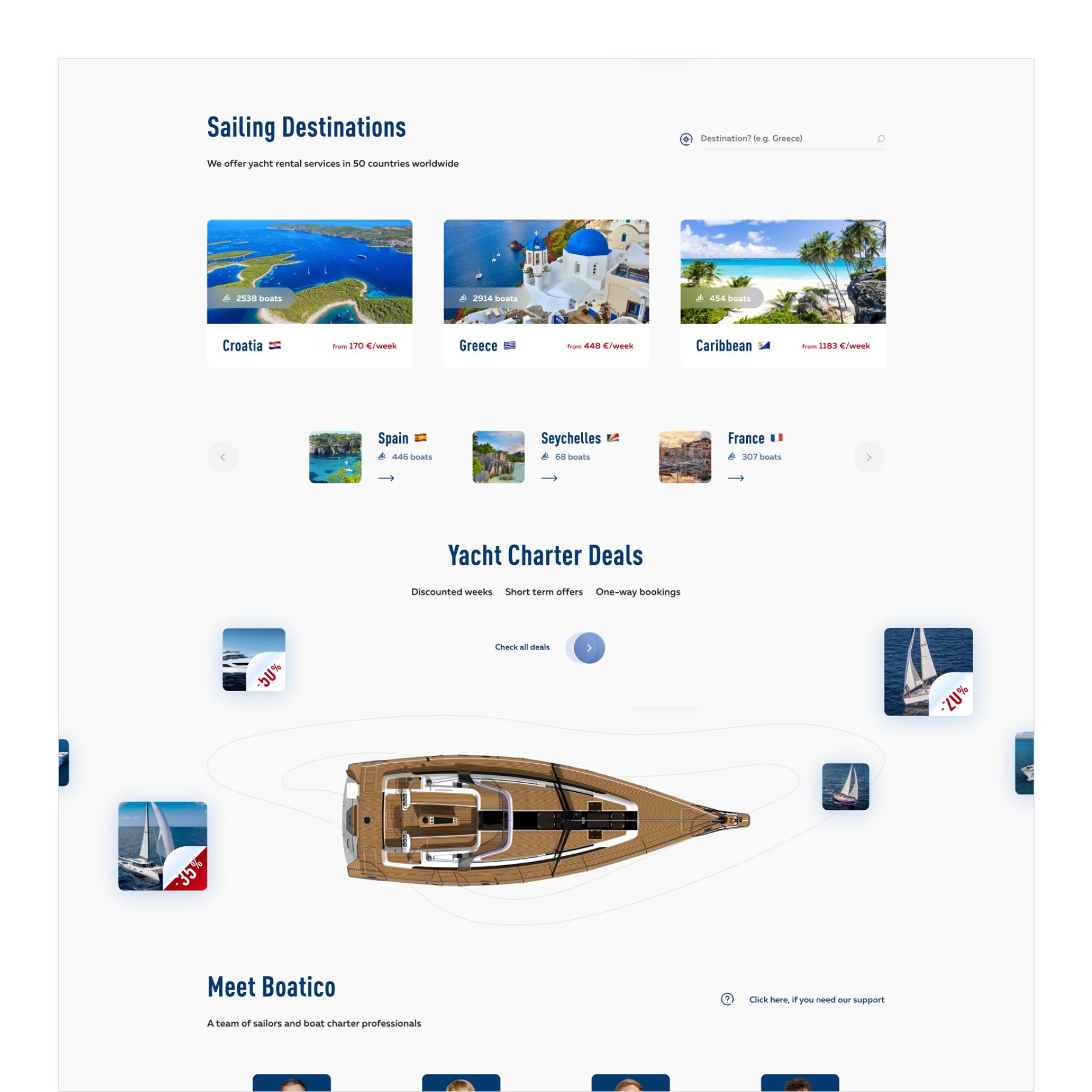 Vega Digital Awards Winner - Boatico yacht charter, Design with Alice K & ITmaestro