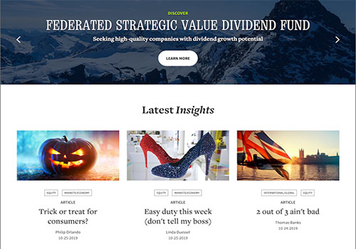 Federated Investors, Inc. (FDI), Behavior Design - Vega Website Awards Winner