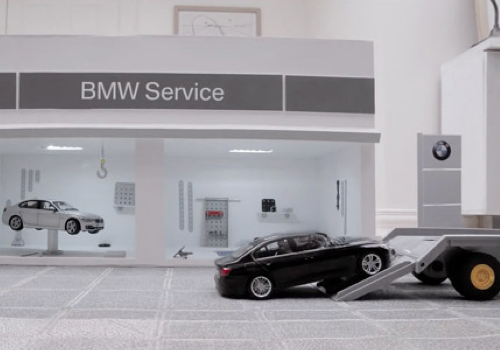 BMW Roadside Assistance single take stop motion commercial., Rocketscience Lab - Vega Website Awards Winner