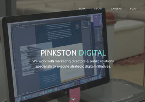 Pinkston Digital Website, Pinkston Group - Vega Website Awards Winner