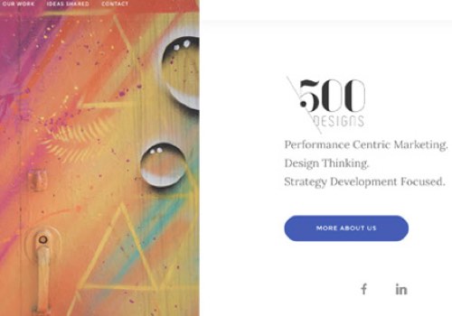 500 Designs,   - Vega Website Awards Winner