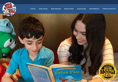 KidsRead2Kids Children's Literacy Nonprofit, KidsRead2Kids - Vega Website Awards Winner