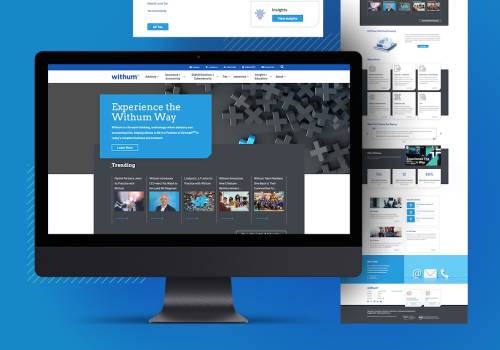 Withum Website Redesign, WebMechanix - Vega Website Awards Winner
