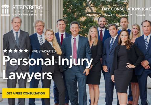 Steinberg Law Firm - South Carolina Personal Injury Lawyers, Custom Legal Marketing - Vega Website Awards Winner
