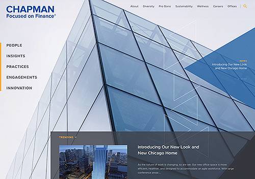Chapman Website, Firmseek - Vega Website Awards Winner