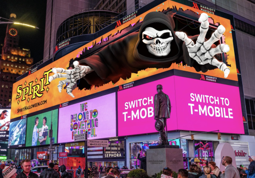 Spirit Halloween Times Square Halloween Billboard, Groove Jones - Vega Website Awards Winner