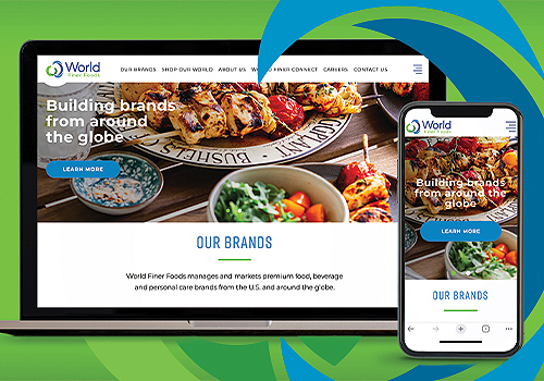 World Finer Foods Website Redesign, QNY Creative - Vega Website Awards Winner
