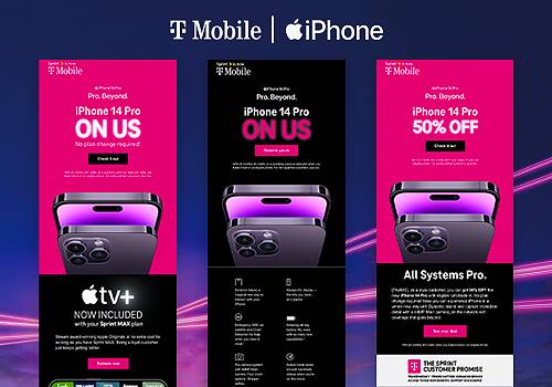 T-Mobile iPhone 14 Launch, Zeta Global - Vega Website Awards Winner