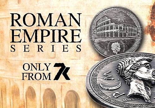 Julius Caesar – Roman Empire 1oz Silver Coin, 7k Metals - Vega Website Awards Winner