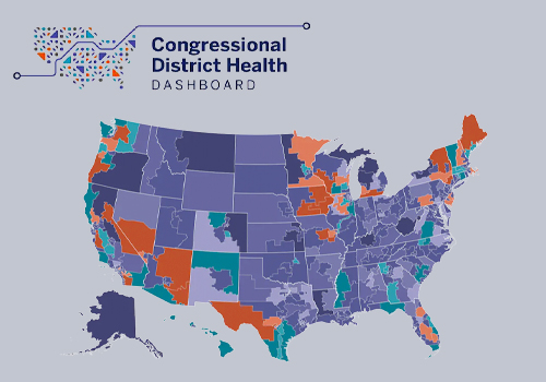 Congressional District Health Dashboard, Forum One - Vega Website Awards Winner