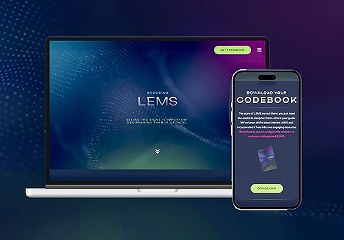 Decoding LEMS, Fingerpaint Marketing - Vega Website Awards Winner