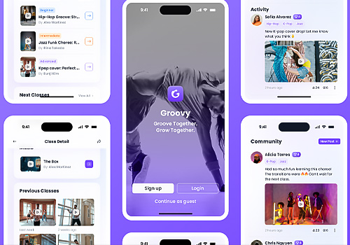 Groovy — Streamlining the Dance Journey for Aspiring Dancers, Ruoqing Cheng - Vega Website Awards Winner