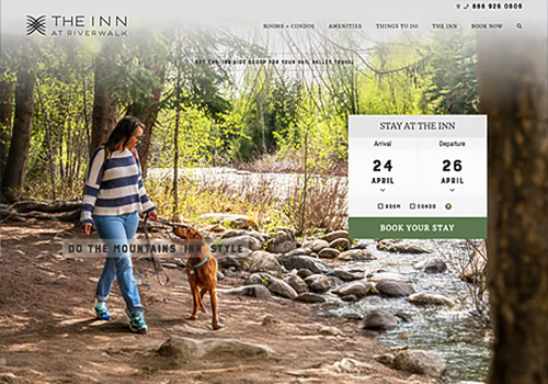 The Inn at Riverwalk Website Redesign & Redevelopment , Colvita Creative  - Vega Website Awards Winner