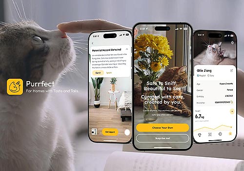 Purrfect: A Platform for Cat-Safe Living and Floral Joy, QIMU Design - Vega Website Awards Winner