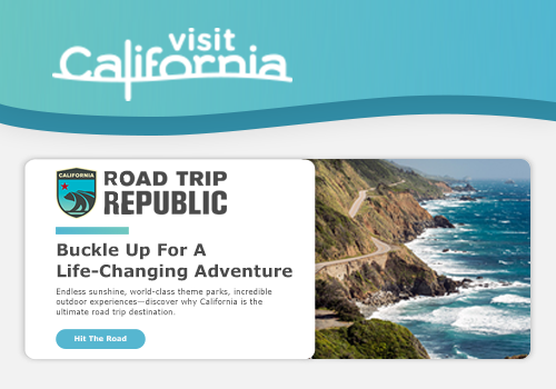 Visit California Newsletter Redesign , Zeta Global - Vega Website Awards Winner