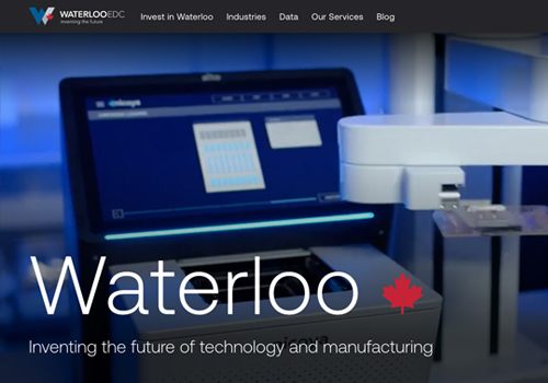 Waterloo EDC Website Redesign, Waterloo EDC - Vega Website Awards Winner