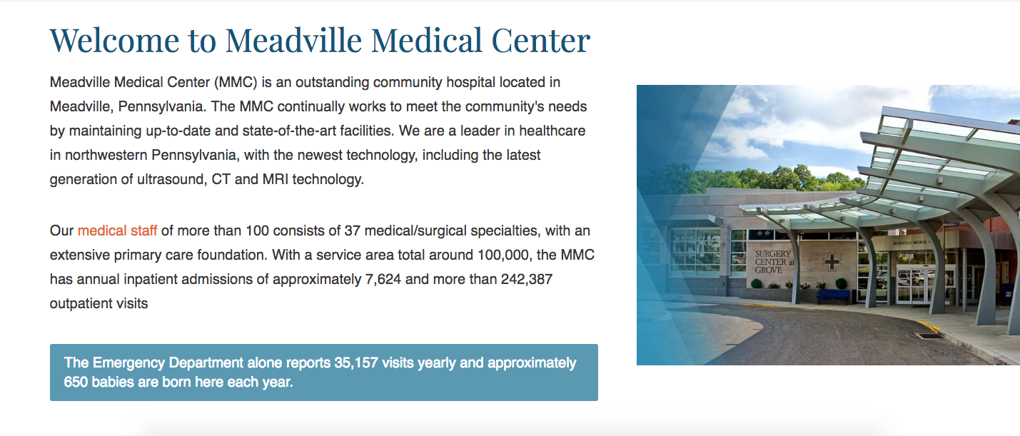 Vega Digital Awards Winner - Meadville Medical Center - Our Commitment TO YOU, Scorpion