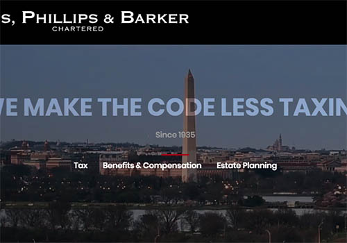 Ivins, Phillips & Barker Website, Firmseek - Vega Website Awards Winner