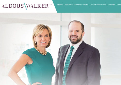 Aldous  Walker LLP - Real. Passionate. Trial Lawyers, Scorpion - Vega Website Awards Winner