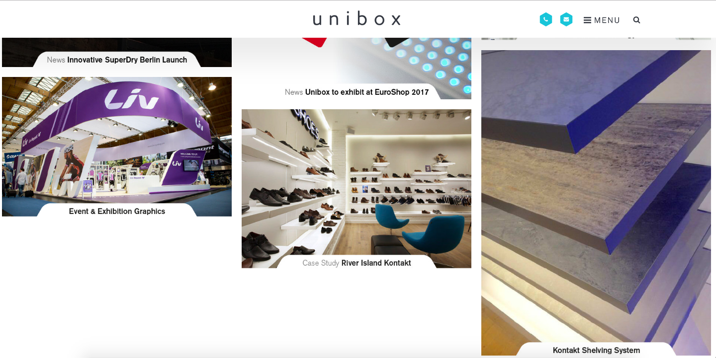 Vega Digital Awards Winner - Unibox new brand repositioning website, Upp B2B