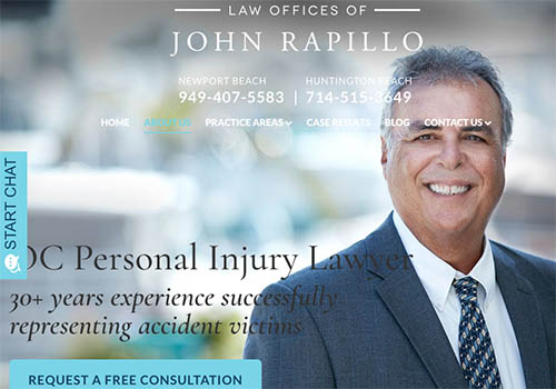Law Offices of John Rapillo, LawRank - Vega Website Awards Winner